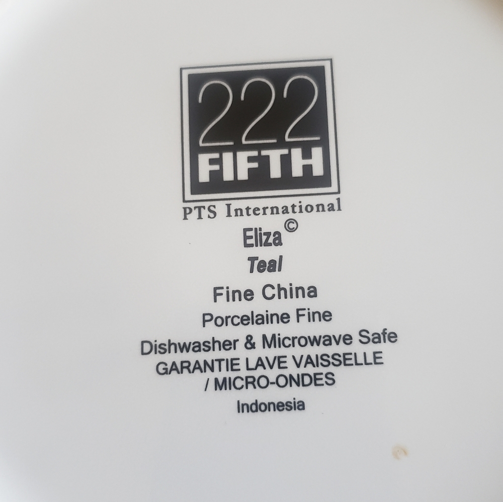 🆕️222 Fifth- Eliza Teal Plate - Picture 7 of 8